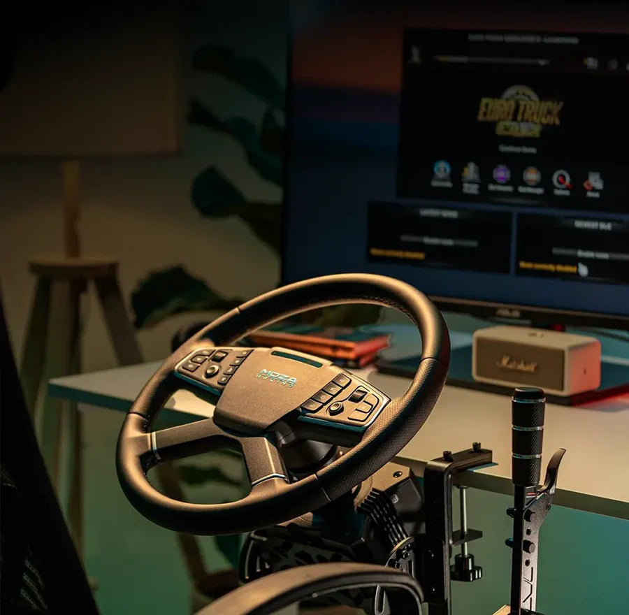 MOZA Racing R5 Trucking Bundle — base direct drive, vue 2