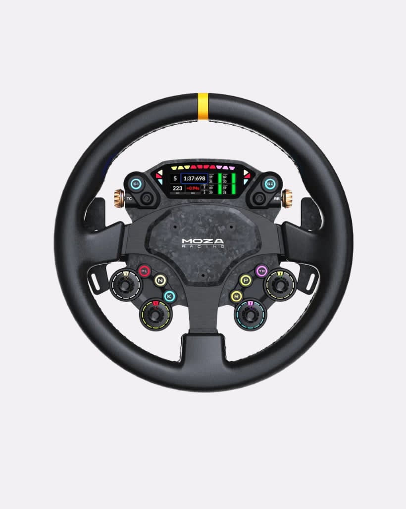 MOZA Racing CS Pro — volant rond pour simulateur de course