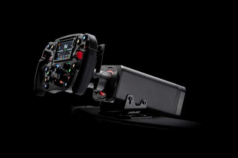 SIMAGIC Alpha EVO Ultra 28 Nm — base direct drive, vue 2